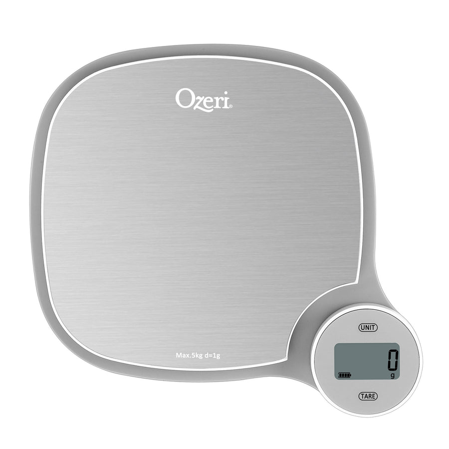 Ozeri ZK27 Kitchen Scale Stainless Steel Battery-Free Kinetic Charging 5000g Image 1