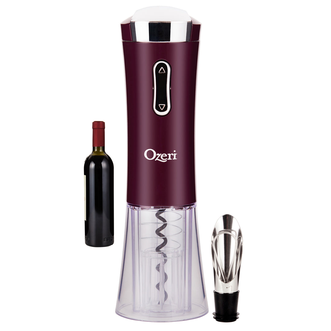 Ozeri Nouveaux II Electric Wine Opener with Foil Cutter and Wine Stopper Image 4