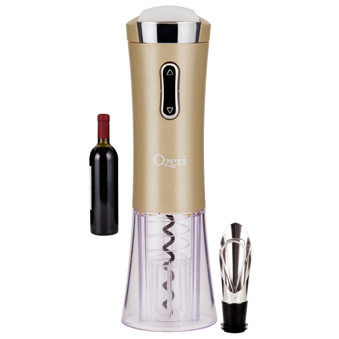 Ozeri Nouveaux II Electric Wine Opener with Foil Cutter and Wine Stopper Image 5