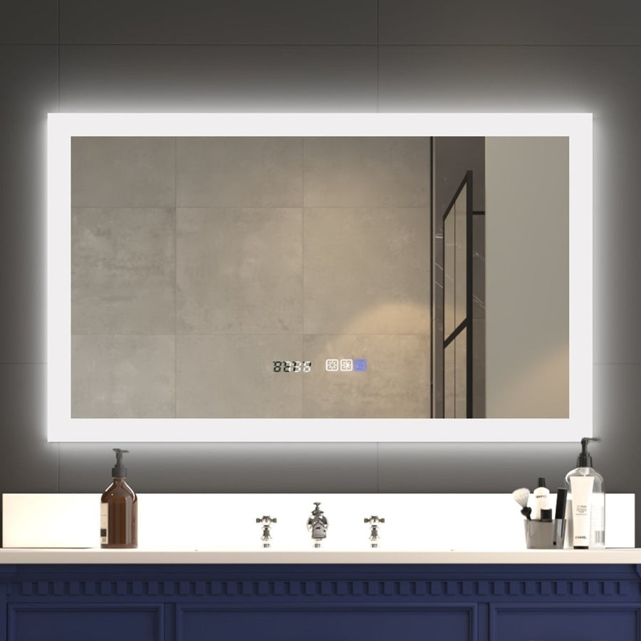 Ascend-M2 40" W x 24" H illuminated Led Bathroom Mirror for Makeup Vanity Room Back,Front Light Image 1