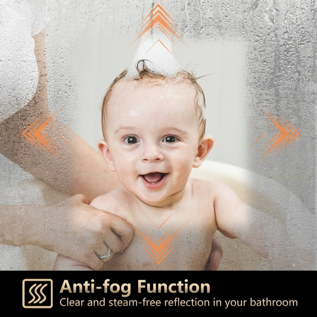 ExBrite 40" W x 24" H,Anti Fog,Dimmable,LED Bathroom Mirror Image 6
