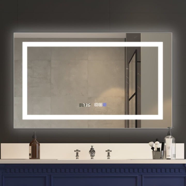 Ascend-M2 40" W x 24" H illuminated Led Bathroom Mirror for Makeup Vanity Room Back,Front Light Image 11