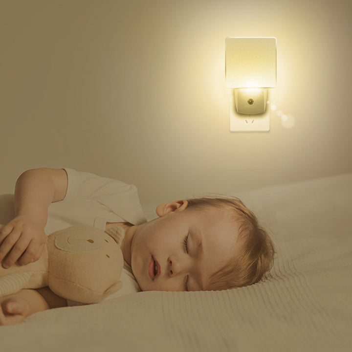 LED Night Light Plug-in Dusk to Dawn Sensor Eye Protection Warm White Energy Saving Image 3