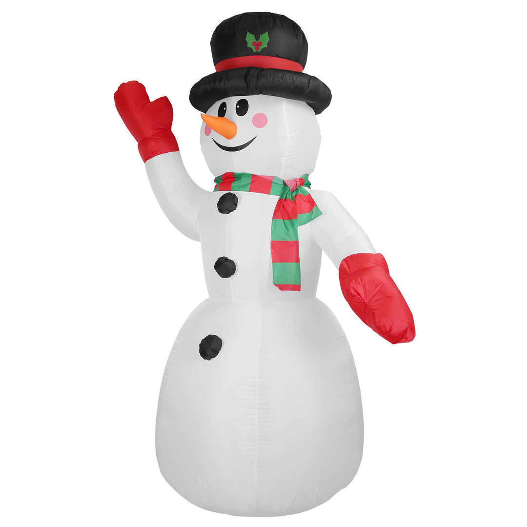 7.9FT Christmas Inflatable Snowman Waterproof LED Decorations Indoor Outdoor Image 1