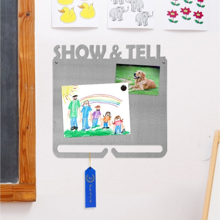 Square Magnet Board with Hanger - Decorative Magnetic Board Display Image 1