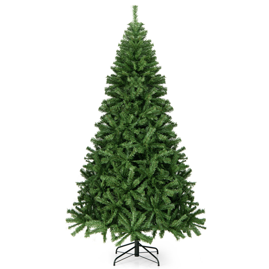 7.5 Christmas Tree 1346 Tips Premium Hinged Artificial PVC Holiday Decor Image 10