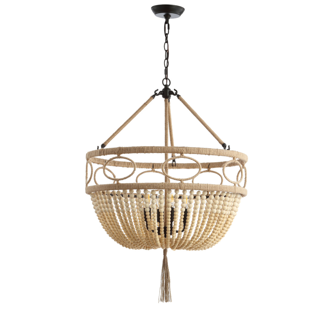 SAFAVIEH Whitley 4 Light 24.5 Inch Pendant  Natural / Bronze Image 2