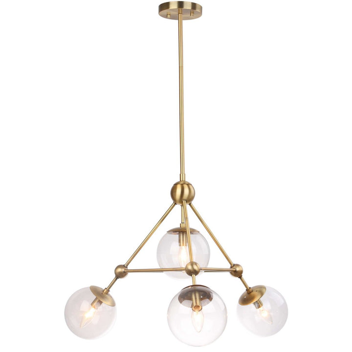 SAFAVIEH Bain 4 Light 32 Inch Pendant  Bronze Image 4