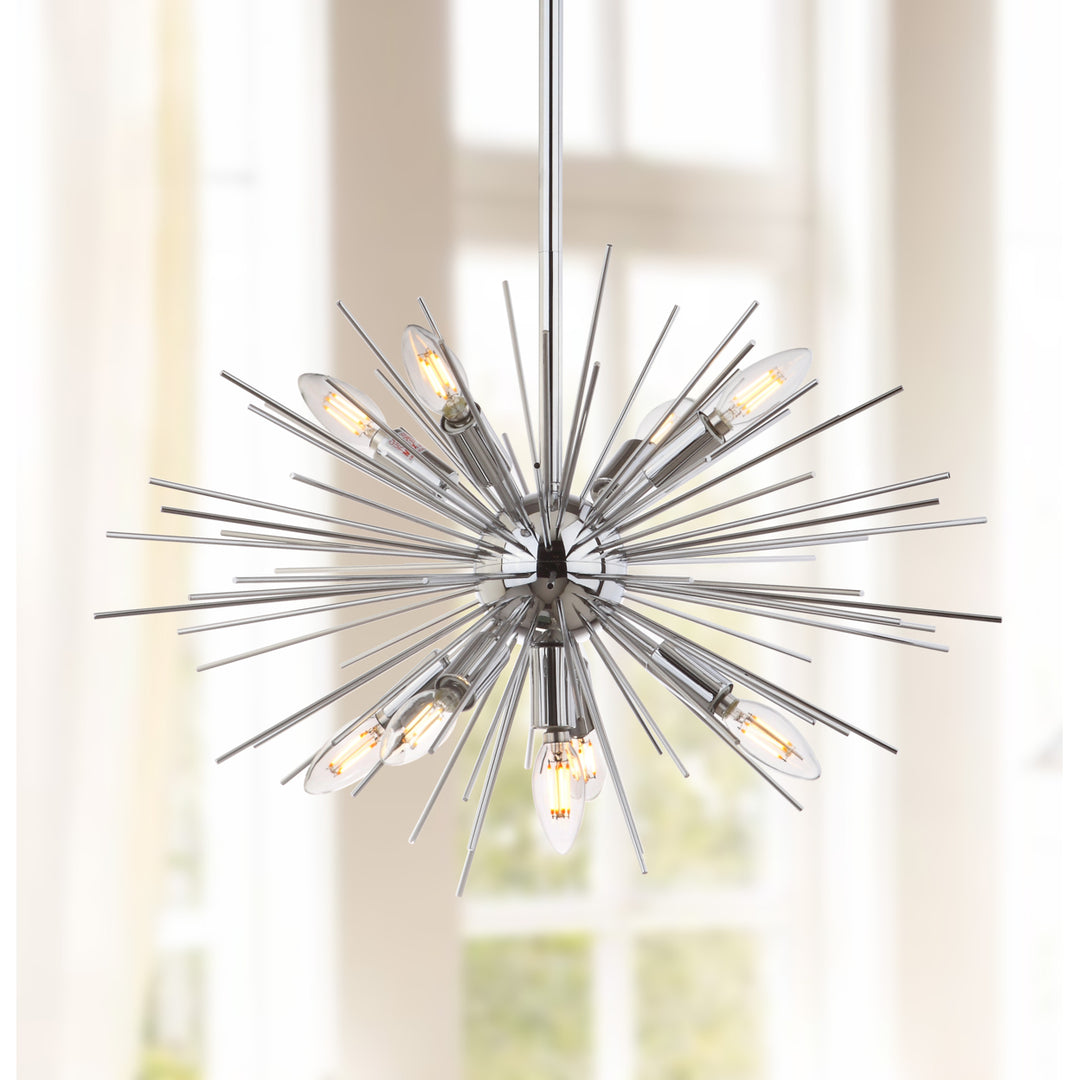 SAFAVIEH Willa 9 Light 23.5 Inch Pendant  Charcoal Image 1