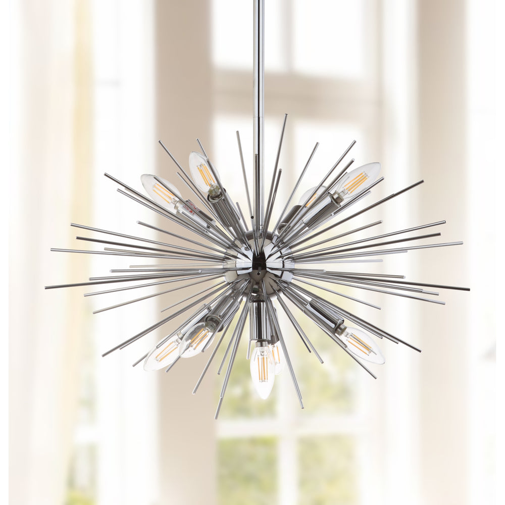 SAFAVIEH Willa 9 Light 23.5 Inch Pendant  Charcoal Image 2