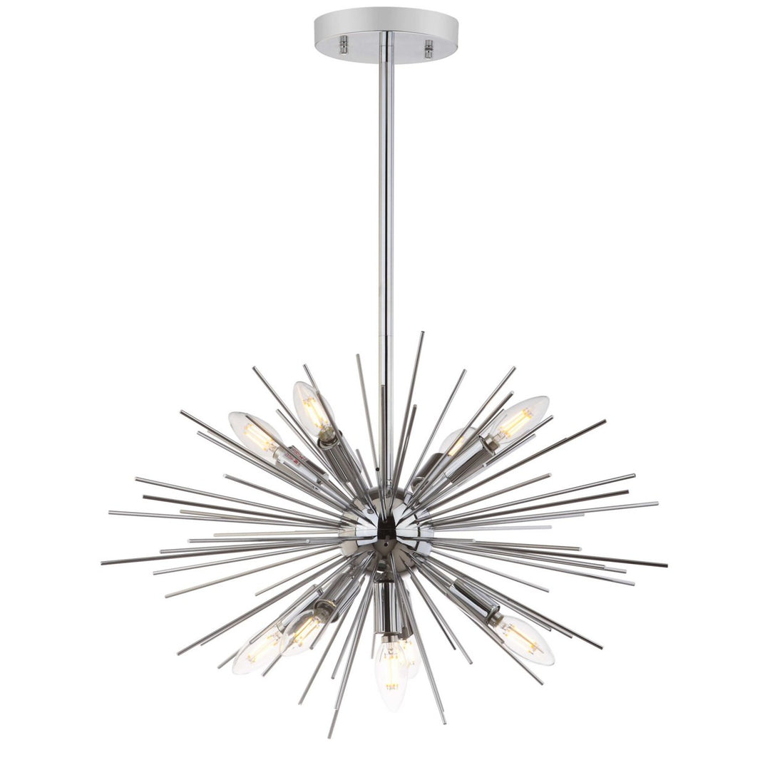 SAFAVIEH Willa 9 Light 23.5 Inch Pendant  Charcoal Image 4