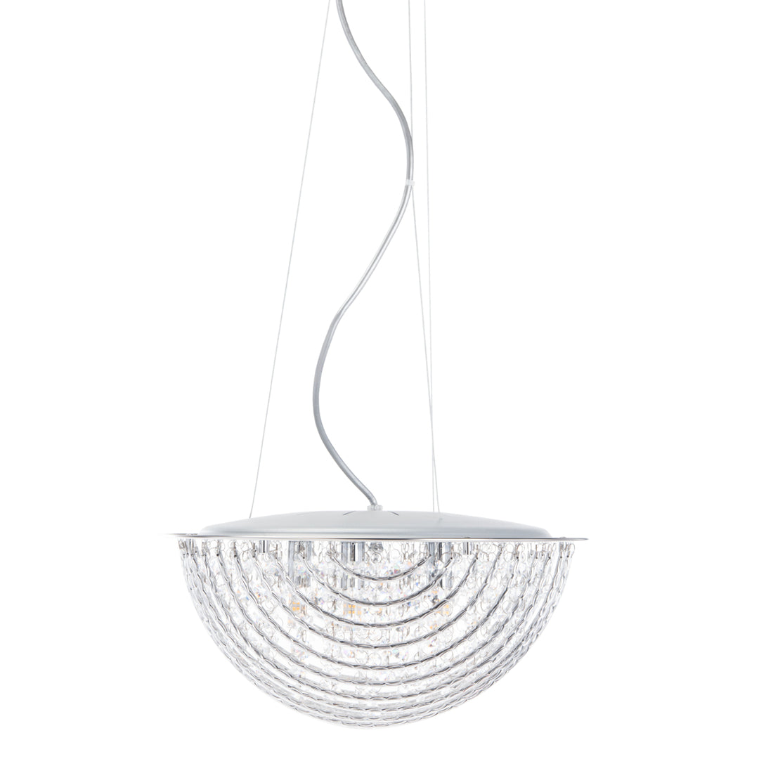 SAFAVIEH Jossen 5 Light 15 Inch Pendant  Silver / Clear Image 2