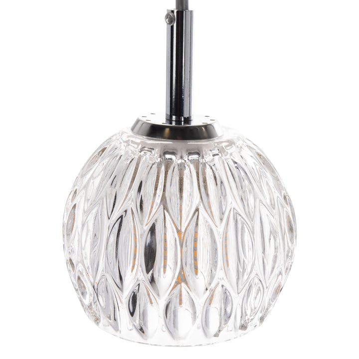 SAFAVIEH Daine 5 Light 15 Inch Pendant  Chrome Image 2