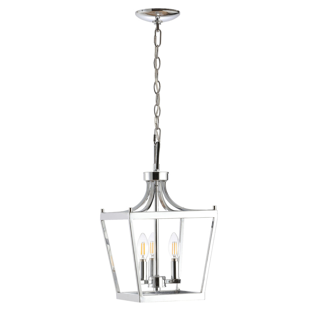 SAFAVIEH Larton 3 Light 10 Inch Pendant  Chrome Image 2