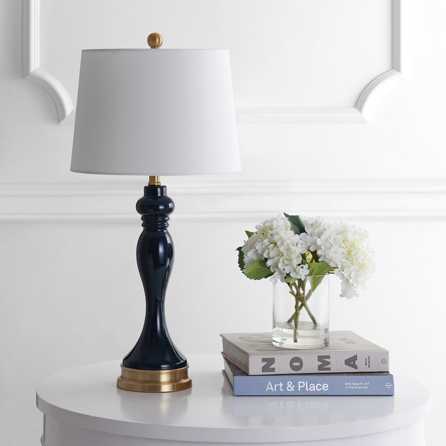 SAFAVIEH Cayson Table Lamp  Navy / Gold Image 1