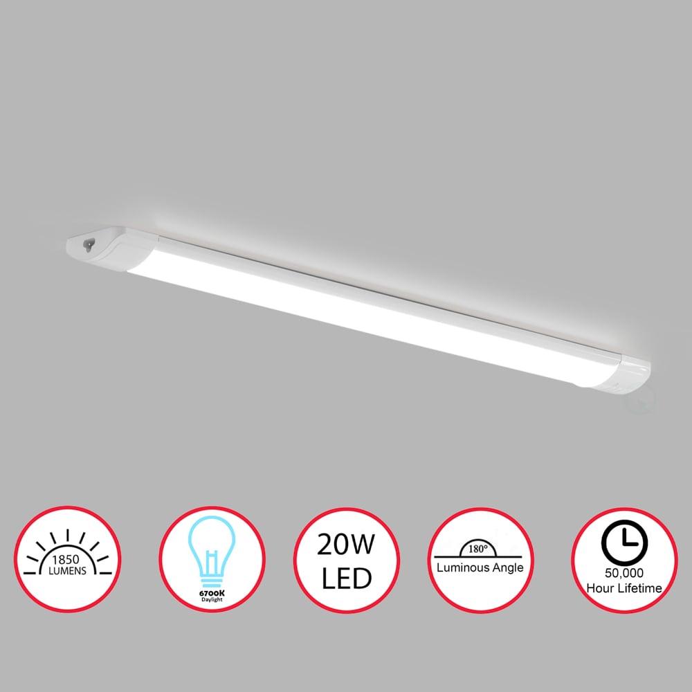 Slim LED Under Cabinet Light 40W 6700K Daylight Energy Efficient 50000 Hour Image 9