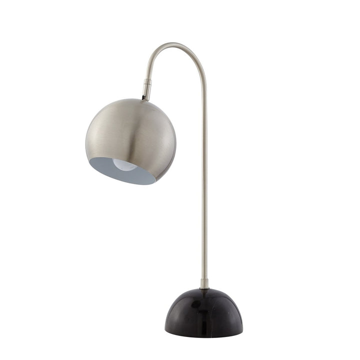 Brantly Table Lamp - 5ft Power Cord, Marble Stone Base , Sturdy Metal Frame , In-line Switch Image 5