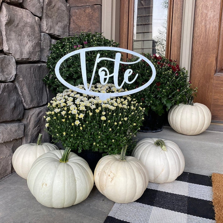 My Vote Counts Yard Stake Outdoor Political Fall Decorations Sign Image 1