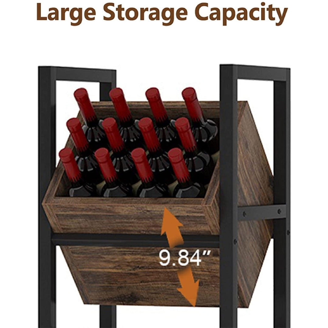 Tribesigns WineRack, 3 Tier Freestanding Storage WIne Stand Image 5