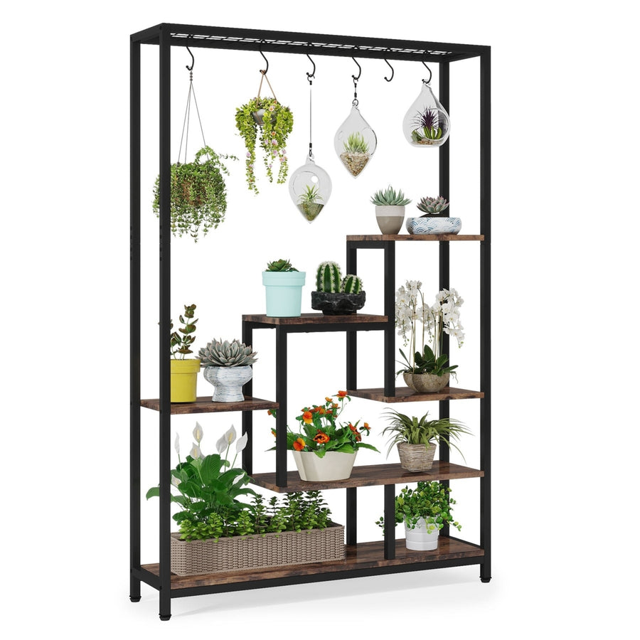 Tribesigns Plant Stand, 70.9" Plant Shelf Flower Bonsai Pots Display Rack Image 1