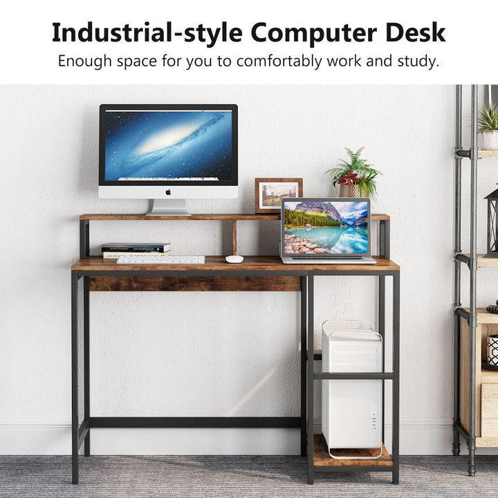 Tribesigns Computer Desk Industrial Writing Desk for Study Image 9