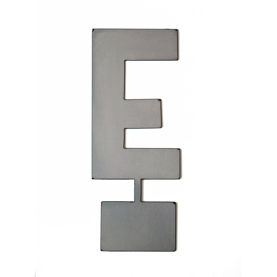 Designer Letter with Tab - 2 Styles - Hanging or Standing Metal Initial Decor For Wall or Shelf Image 10