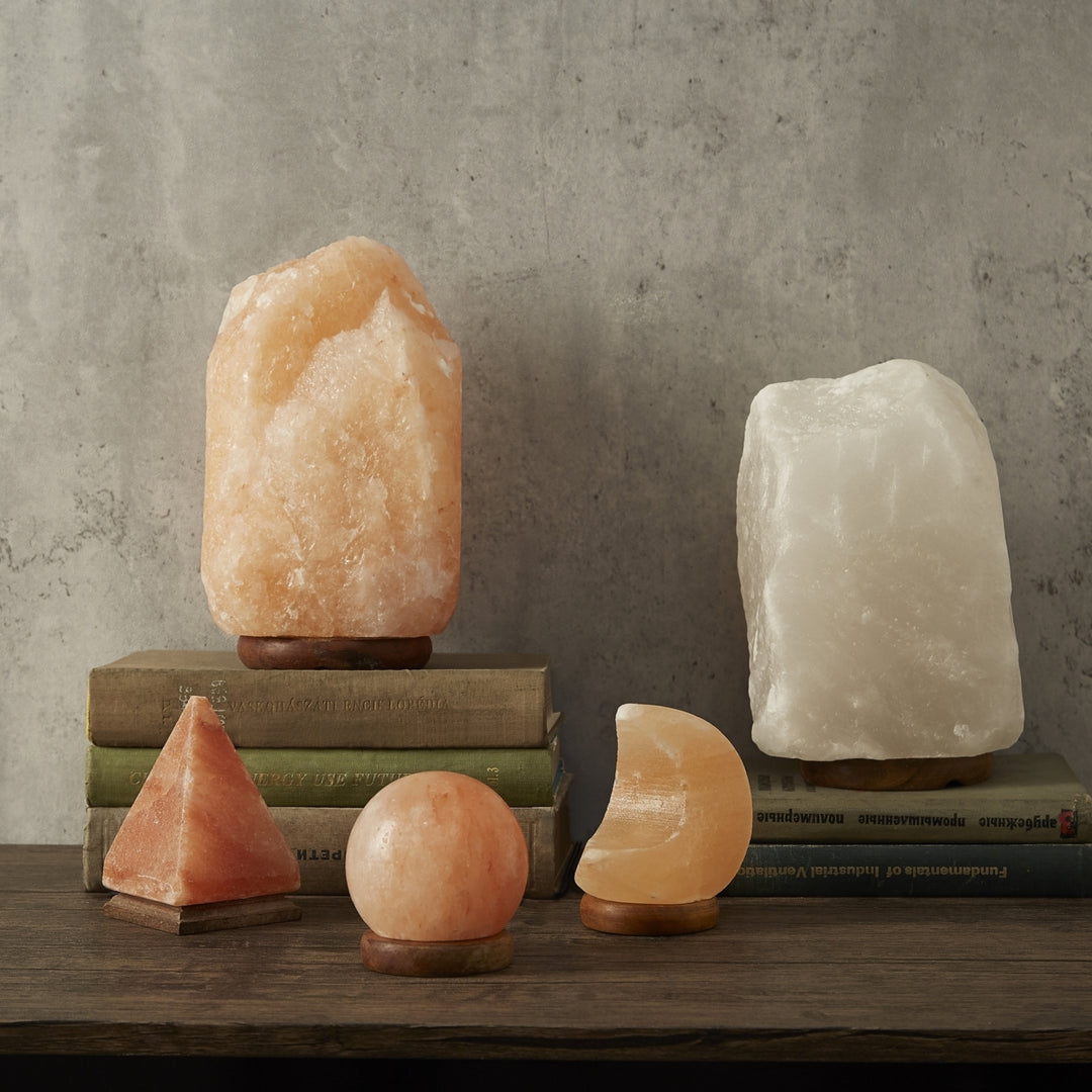 Eben Salt Lamp - 8 Color Modes , Authentic Himalayan Salt Crystal , Natural Materials, Providing Health Benefits Image 6