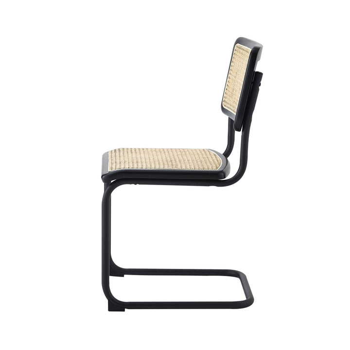 Angelie Dining Chair - Armless ,Rattan Imitation ,Round Tube Legs Image 5