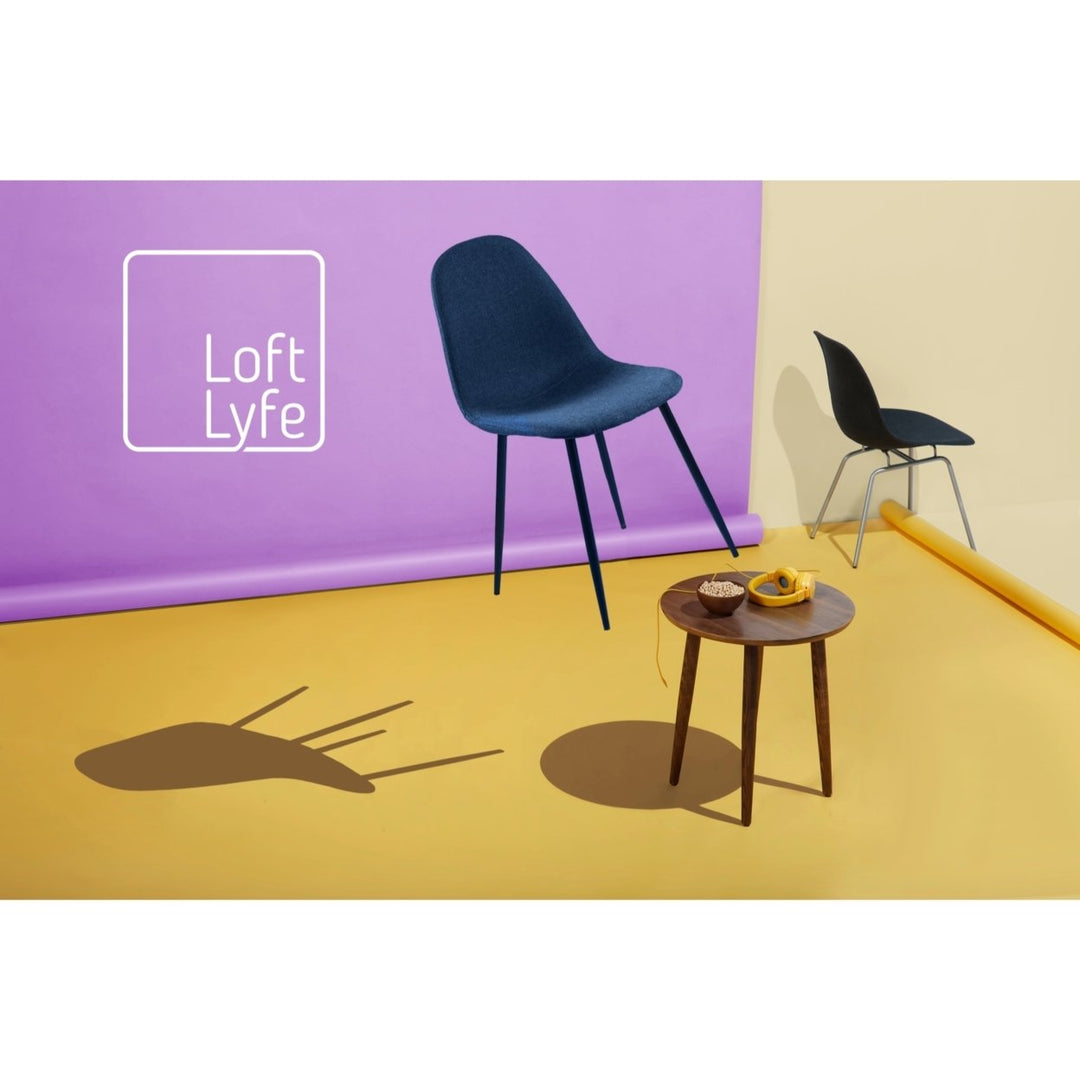 Angelie Dining Chair - Armless ,Rattan Imitation ,Round Tube Legs Image 9