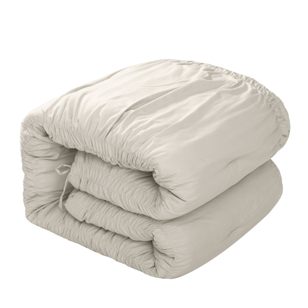 Briseyda Comforter Set- Ruched Ruffle Pleated , Elegantly-styled and Luxurious Image 10