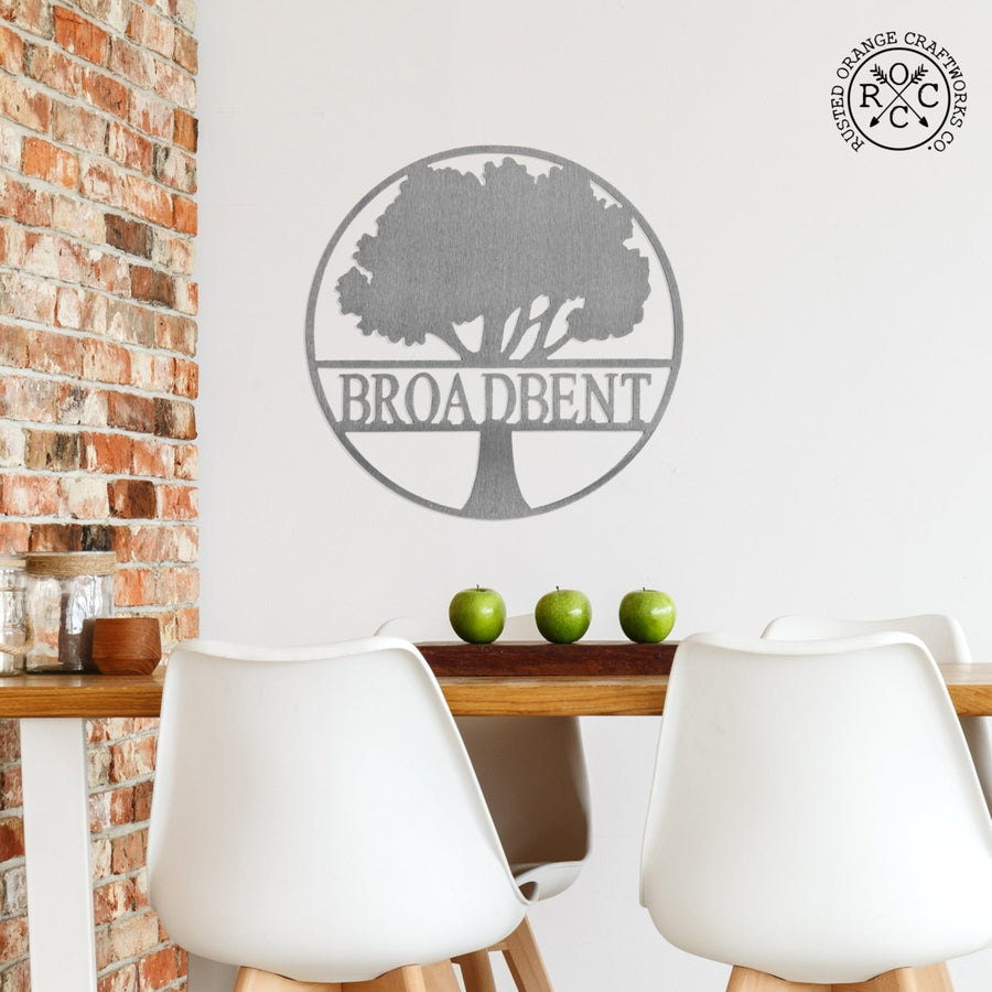 Simple Family Tree - 3 Sizes - Tree  Family Name Signs Image 1