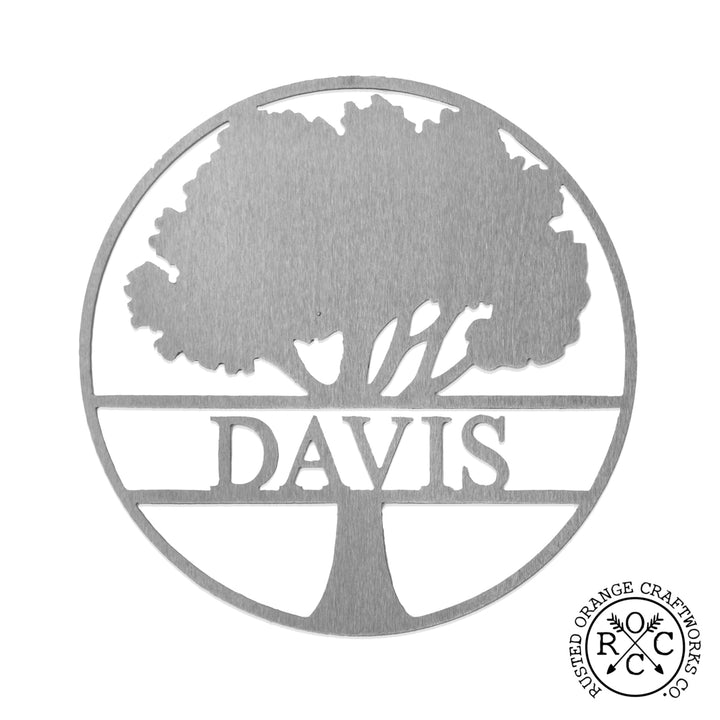 Simple Family Tree - 3 Sizes - Tree  Family Name Signs Image 4