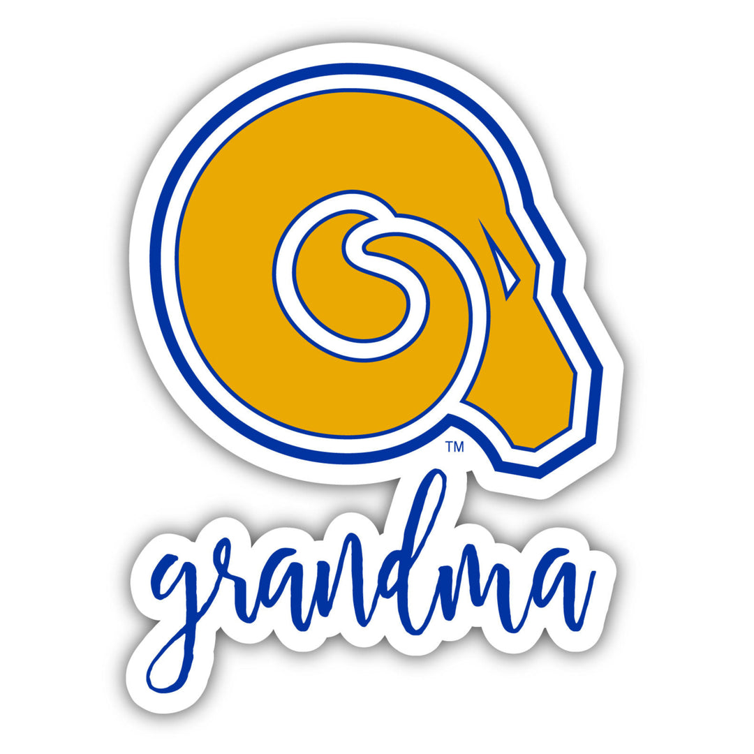 Albany State University 4 Inch Proud Grand Mom Die Cut Decal Image 1