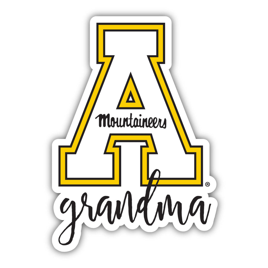 Appalachian State 4 Inch Proud Grand Mom Die Cut Decal Image 1