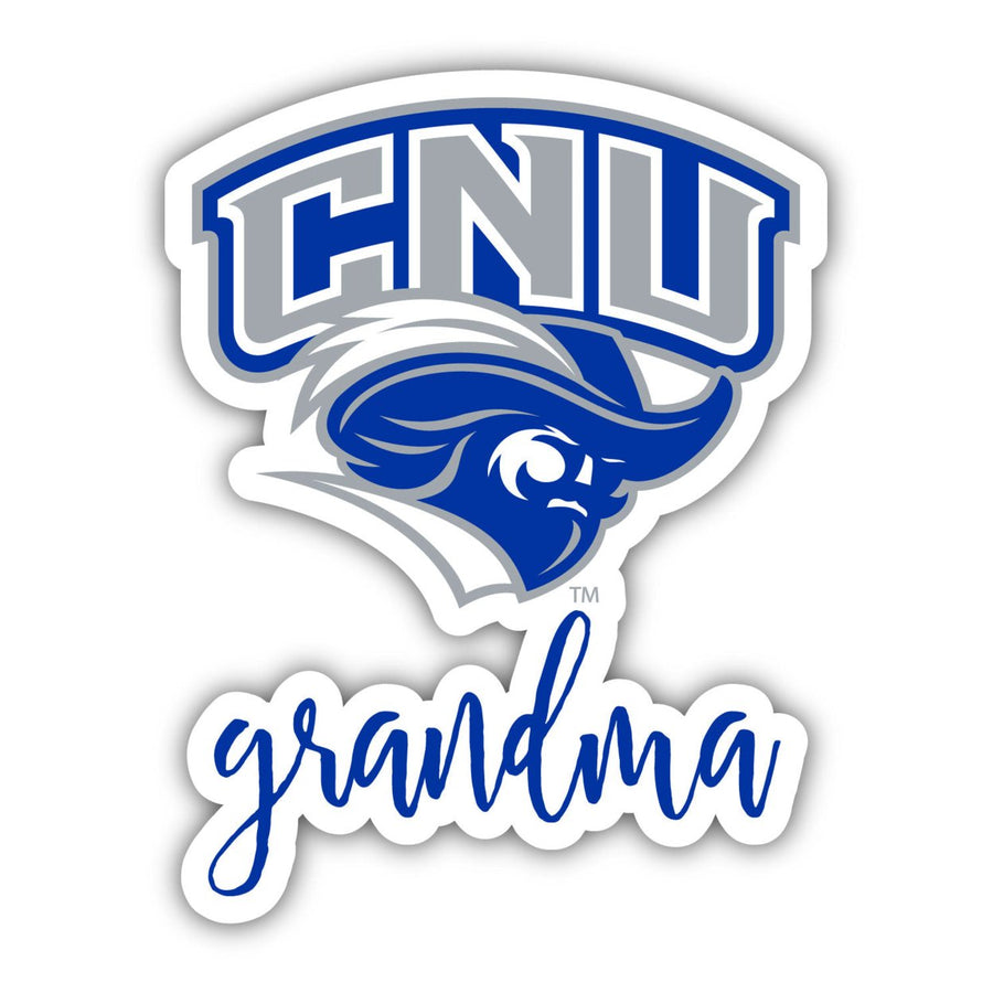 Christopher Newport Captains 4 Inch Proud Grand Mom Die Cut Decal Image 1