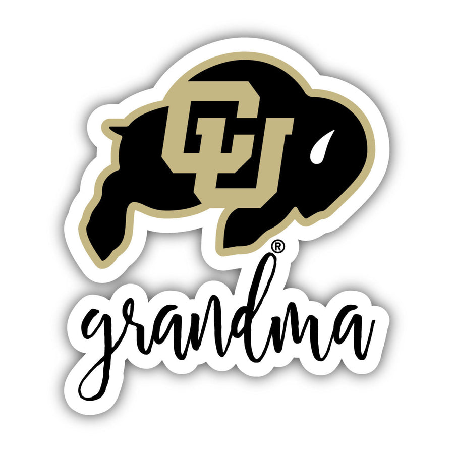 Colorado Buffaloes 4 Inch Proud Grand Mom Die Cut Decal Image 1