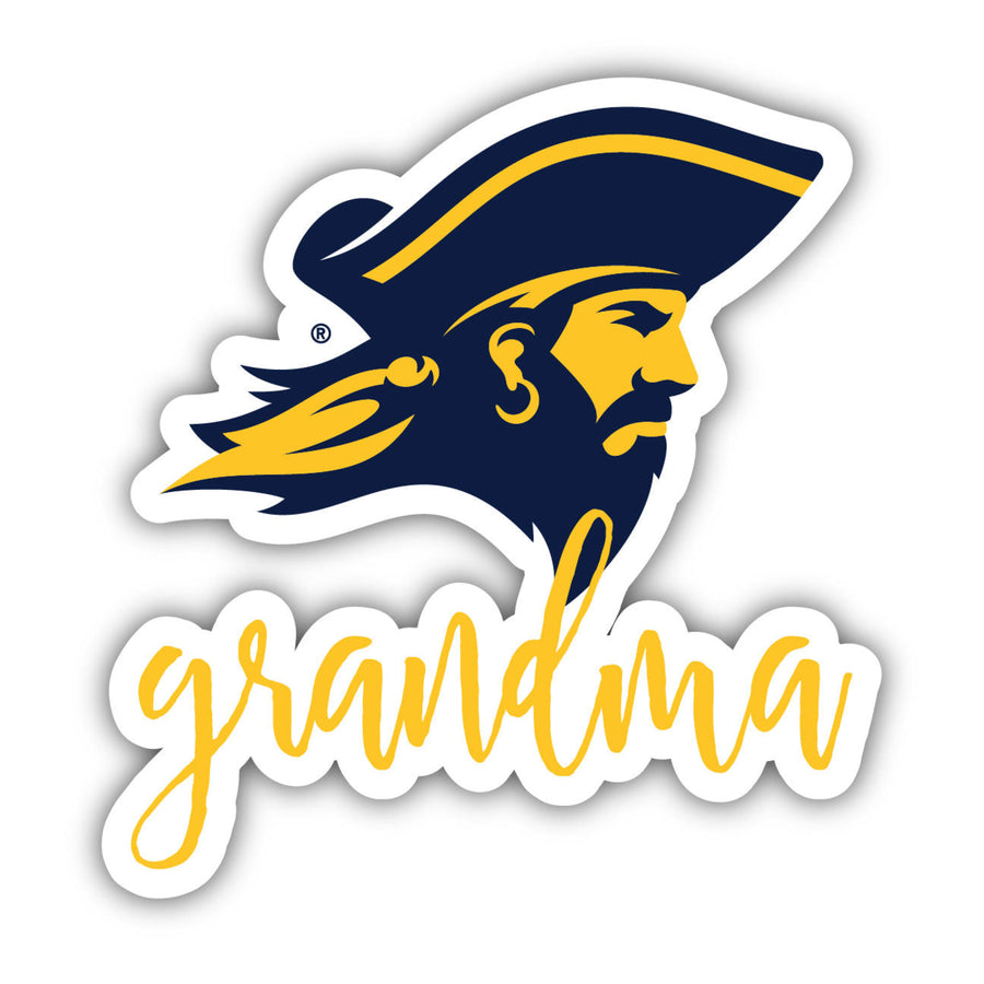 East Tennessee State University 4 Inch Proud Grand Mom Die Cut Decal Image 1