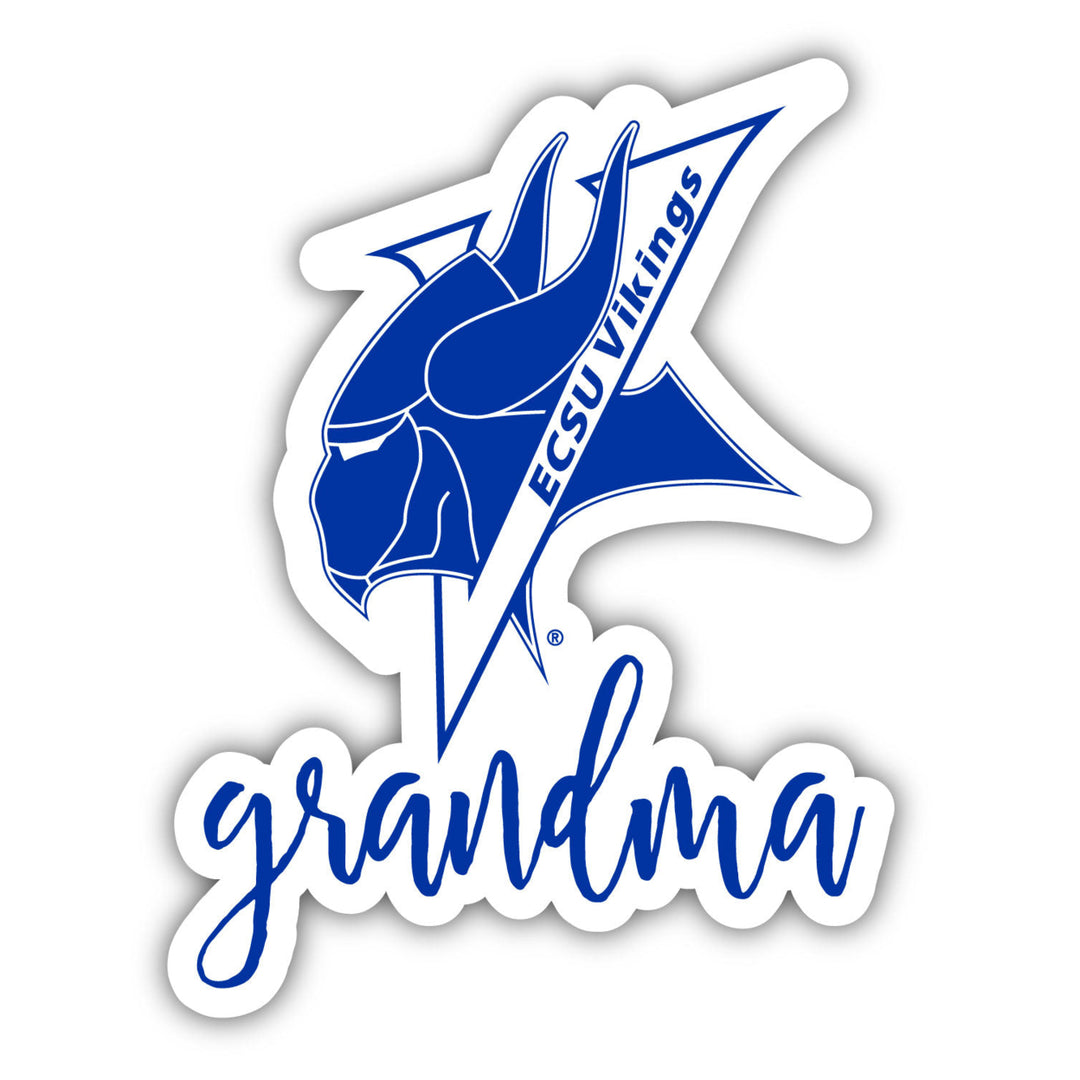 Elizabeth City State University 4 Inch Proud Grand Mom Die Cut Decal Image 1