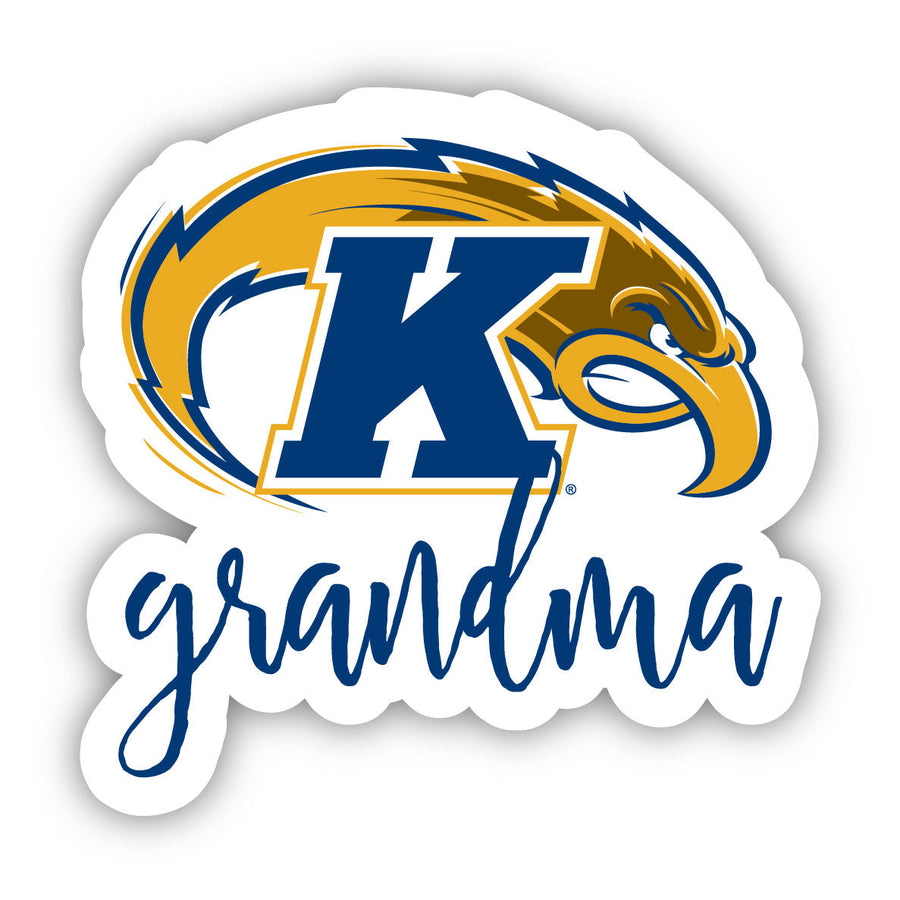 Kent State University 4 Inch Proud Grand Mom Die Cut Decal Image 1