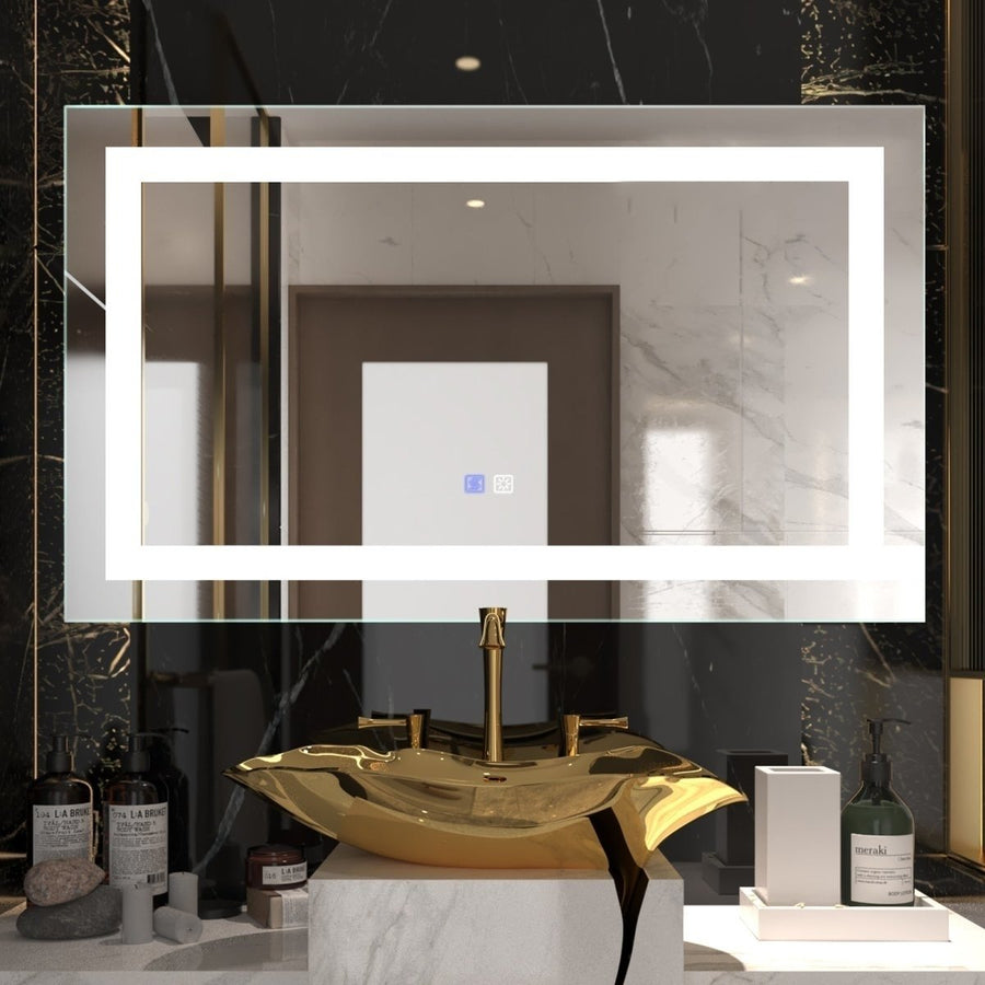 ExBrite 40" W x 24" H,Anti Fog,Dimmable,LED Bathroom Mirror Image 1
