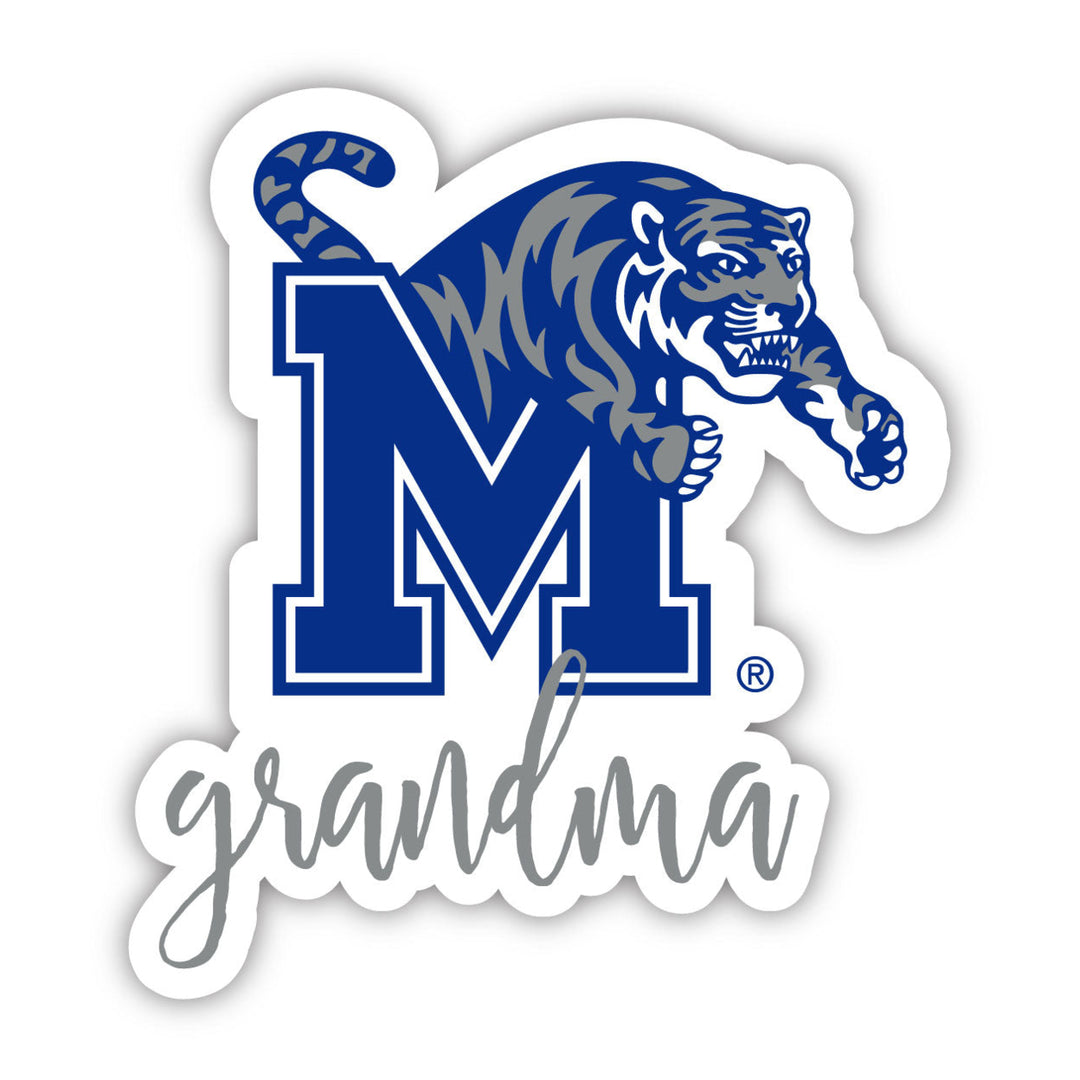 Memphis Tigers 4 Inch Proud Grand Mom Die Cut Decal Image 1