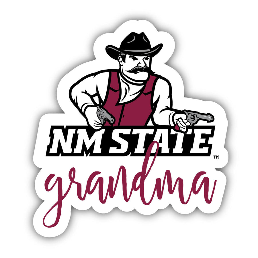 Mexico State University Aggies 4 Inch Proud Grand Mom Die Cut Decal Image 1