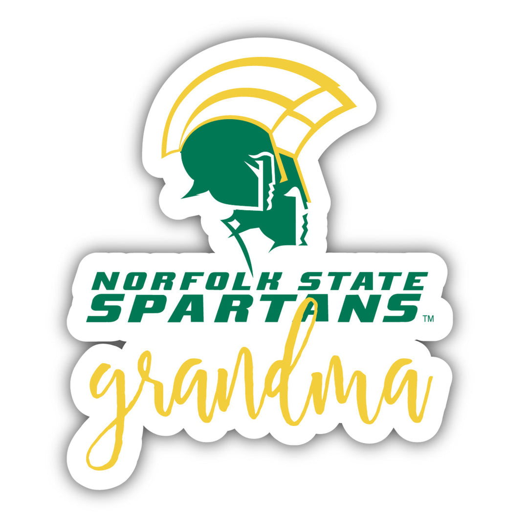 Norfolk State University 4 Inch Proud Grand Mom Die Cut Decal Image 1