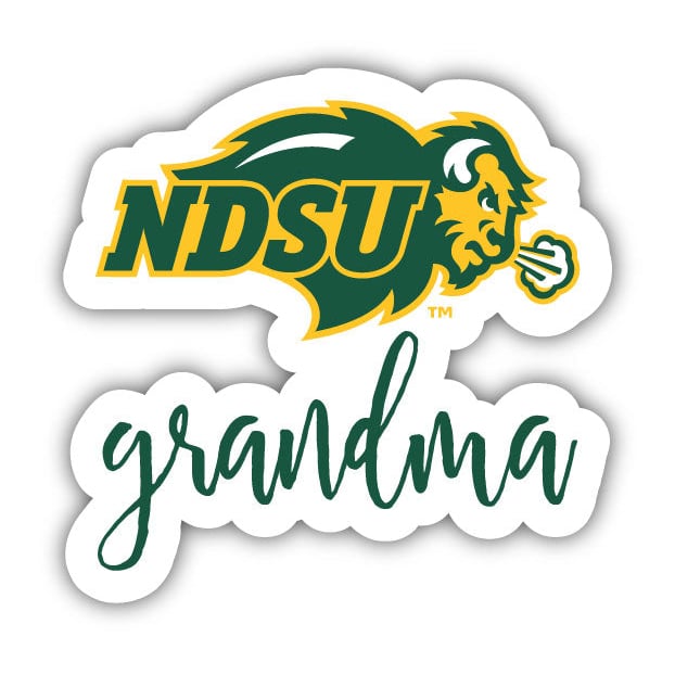 North Dakota State Bison 4 Inch Proud Grand Mom Die Cut Decal Image 1