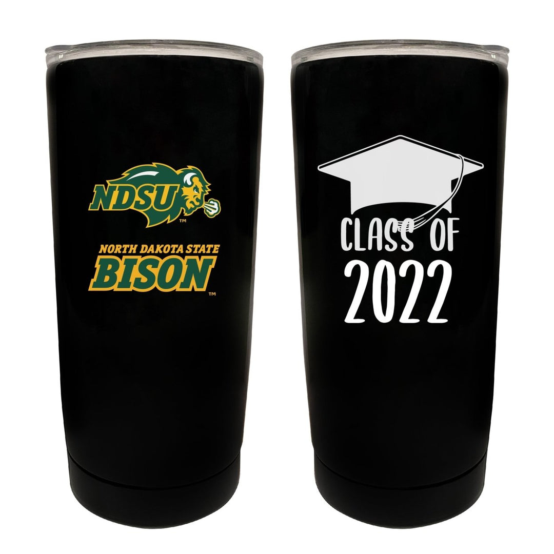 North Dakota State Bison NCAA Insulated Tumbler - 16oz Stainless Steel Travel Mug Image 1