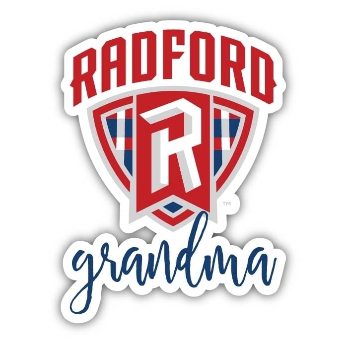 Radford University Highlanders 4 Inch Proud Grand Mom Die Cut Decal Image 1