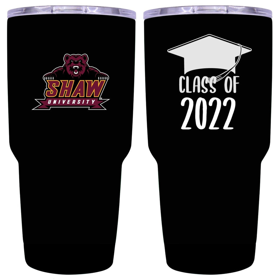 Shaw Univeristy Bears Graduation Insulated Stainless Steel Tumbler Black Image 1