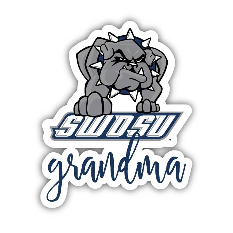 Southwestern Oklahoma State University 4 Inch Proud Grand Mom Die Cut Decal Image 1