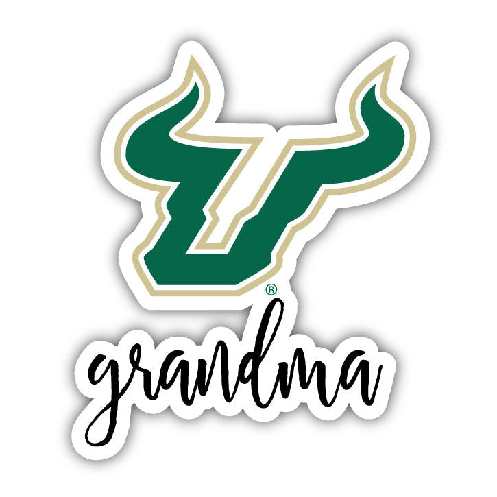 South Florida Bulls 4 Inch Proud Grand Mom Die Cut Decal Image 1