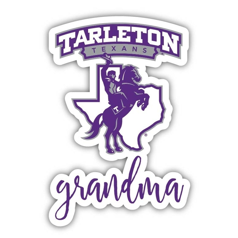 Tarleton State University 4 Inch Proud Grand Mom Die Cut Decal Image 1